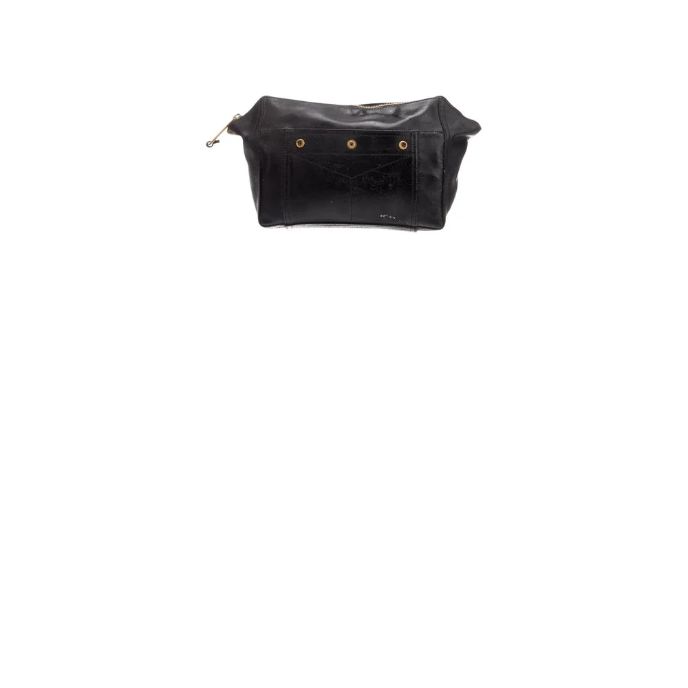 Yves Saint Laurent Pouch Women's Size OS Black Good Patent Leather Zip - Picture 3 of 7